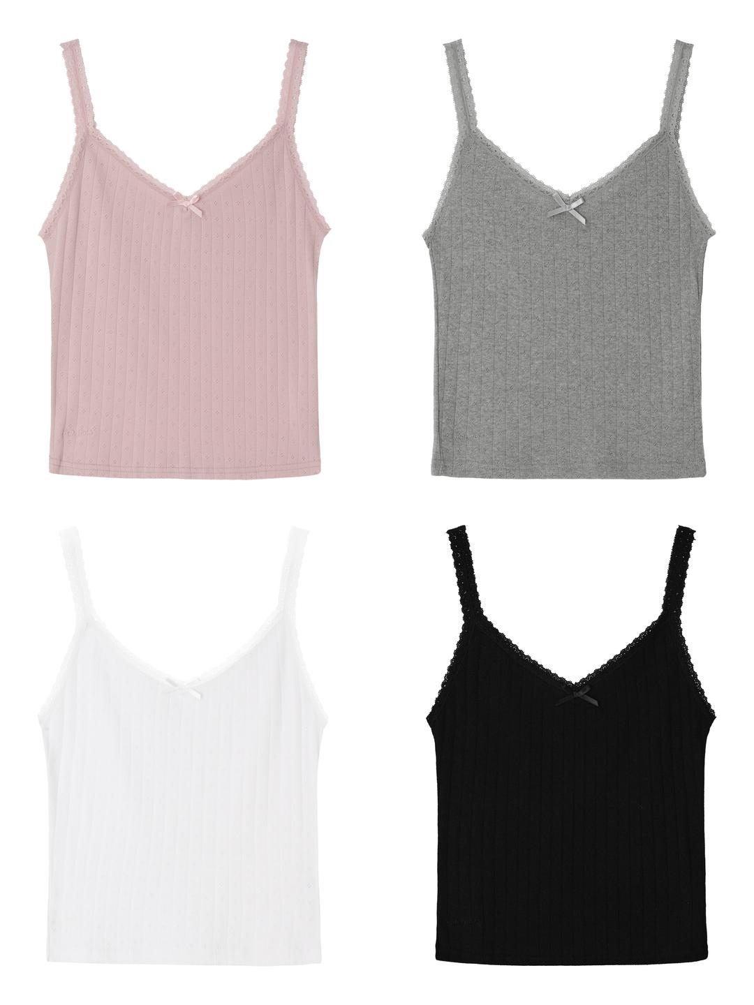 Vintage Lace Ribbon Tank