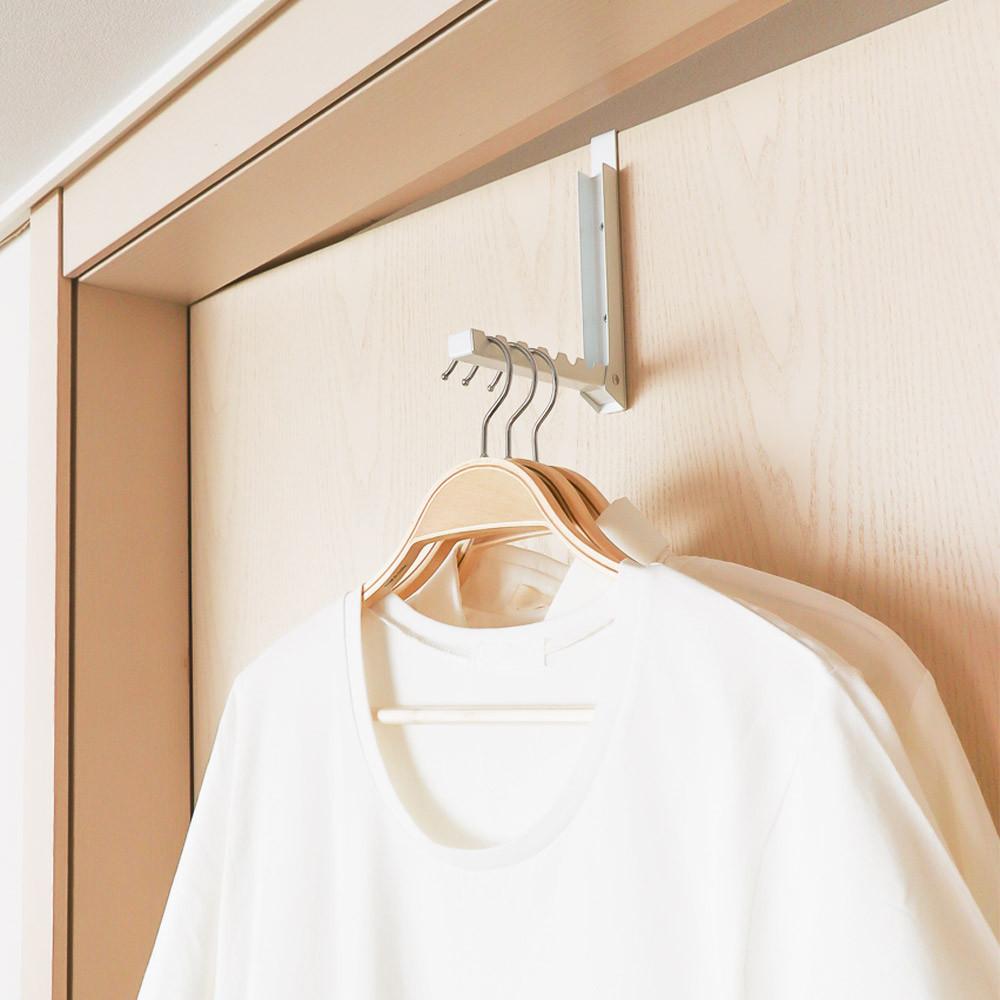 화이트메탈 접이식 도어행거 문걸이행거 방문옷걸이