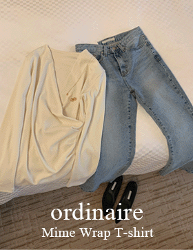 [ordinaire] 마임 랩티셔츠 (3color)