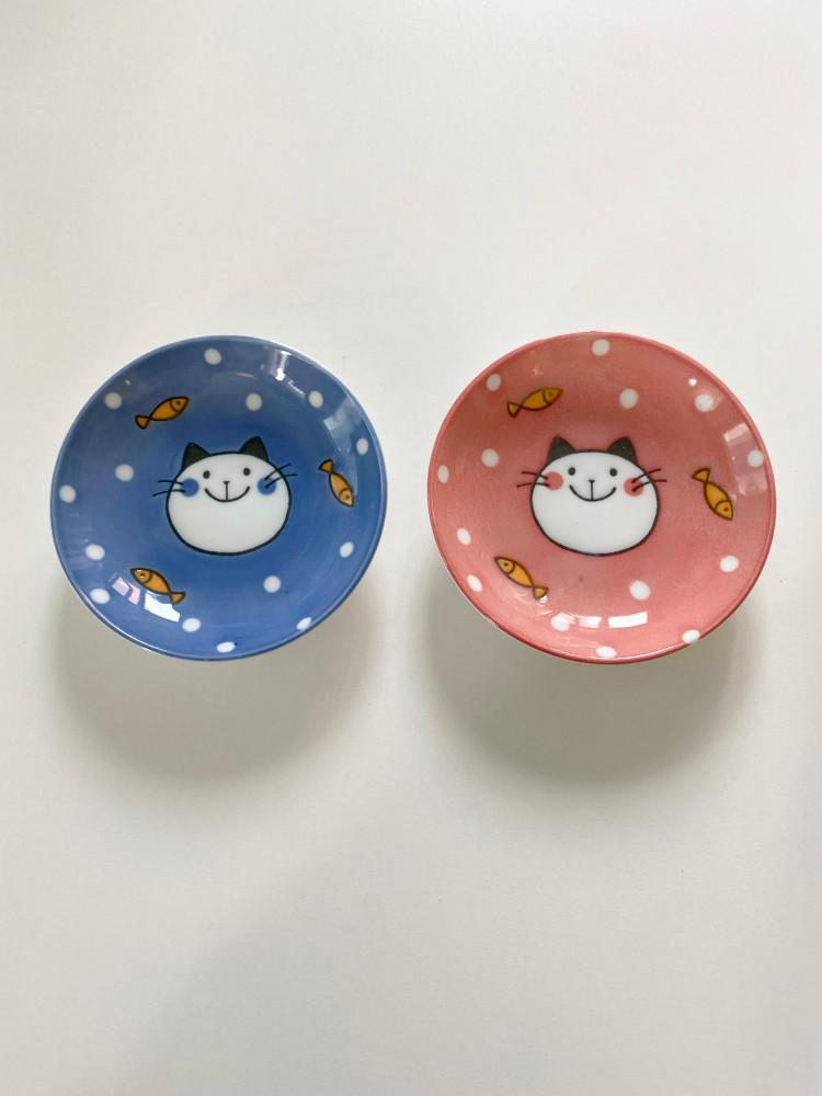 오아페 행복한 고양이 플레이트 happy cat plate (2 options)