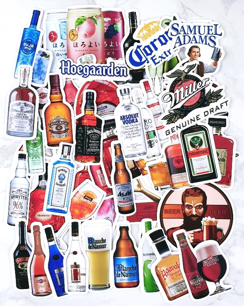 술 맥주 스티커 인스 세트 힙한 다꾸 용품 다이어리 꾸미기