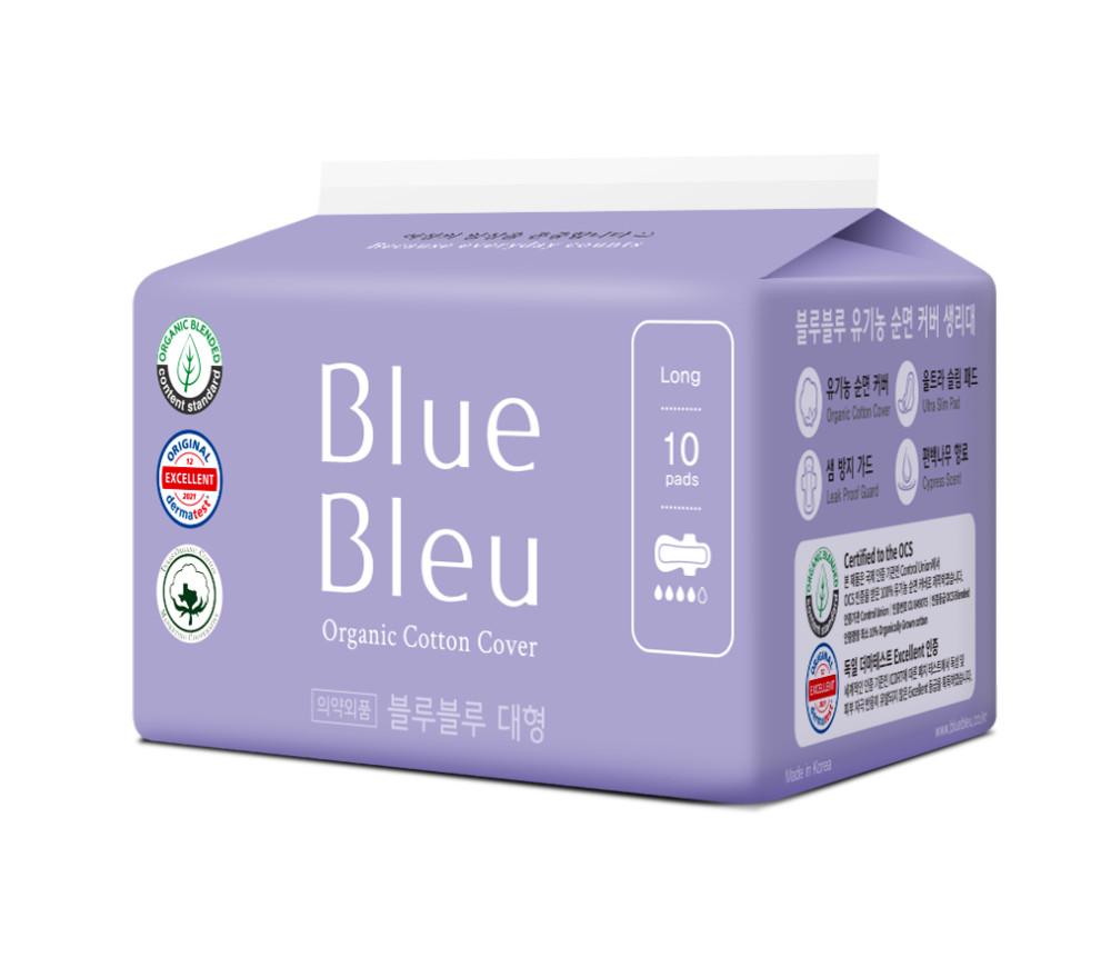 블루블루 생리대 유기농 순면커버 대형 생리대 (10P)