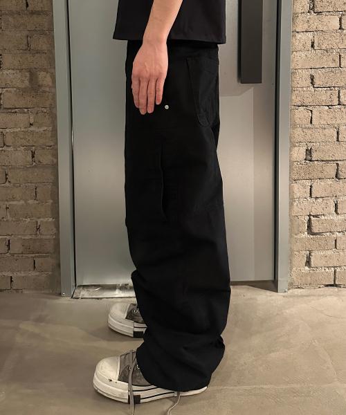 Asym Vintage Cargo Pants (Washed Black)