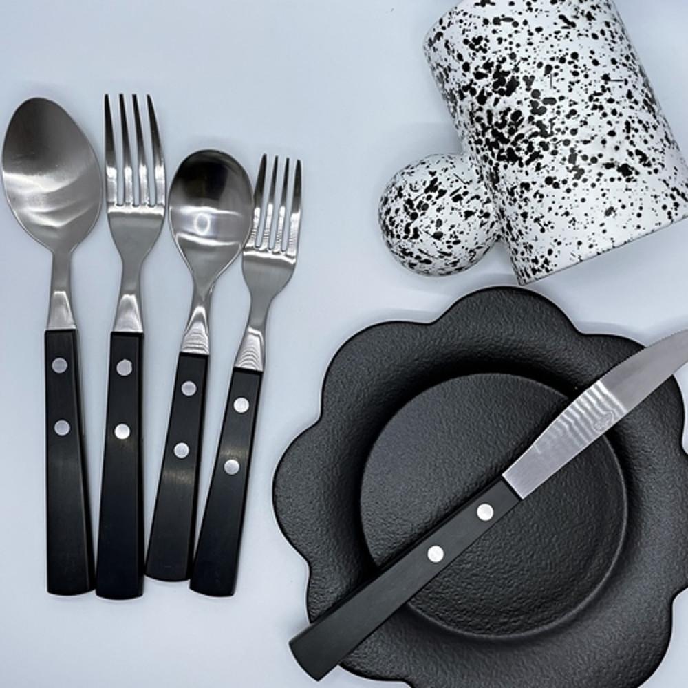 프리미엄 식기 디너 커트러리 수저 포크 나이프 디저트 스푼