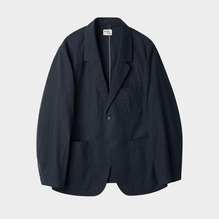 Linen Slob Jacket Dark Navy