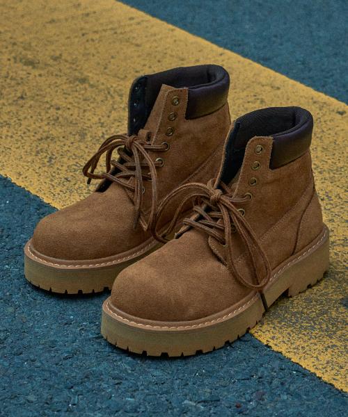 위더로드(WETHEROAD)  WTRD5116 카메룬 스웨이드 7홀 워커 카멜 [230~290MM] - 사이즈 & 후기 | 무신사