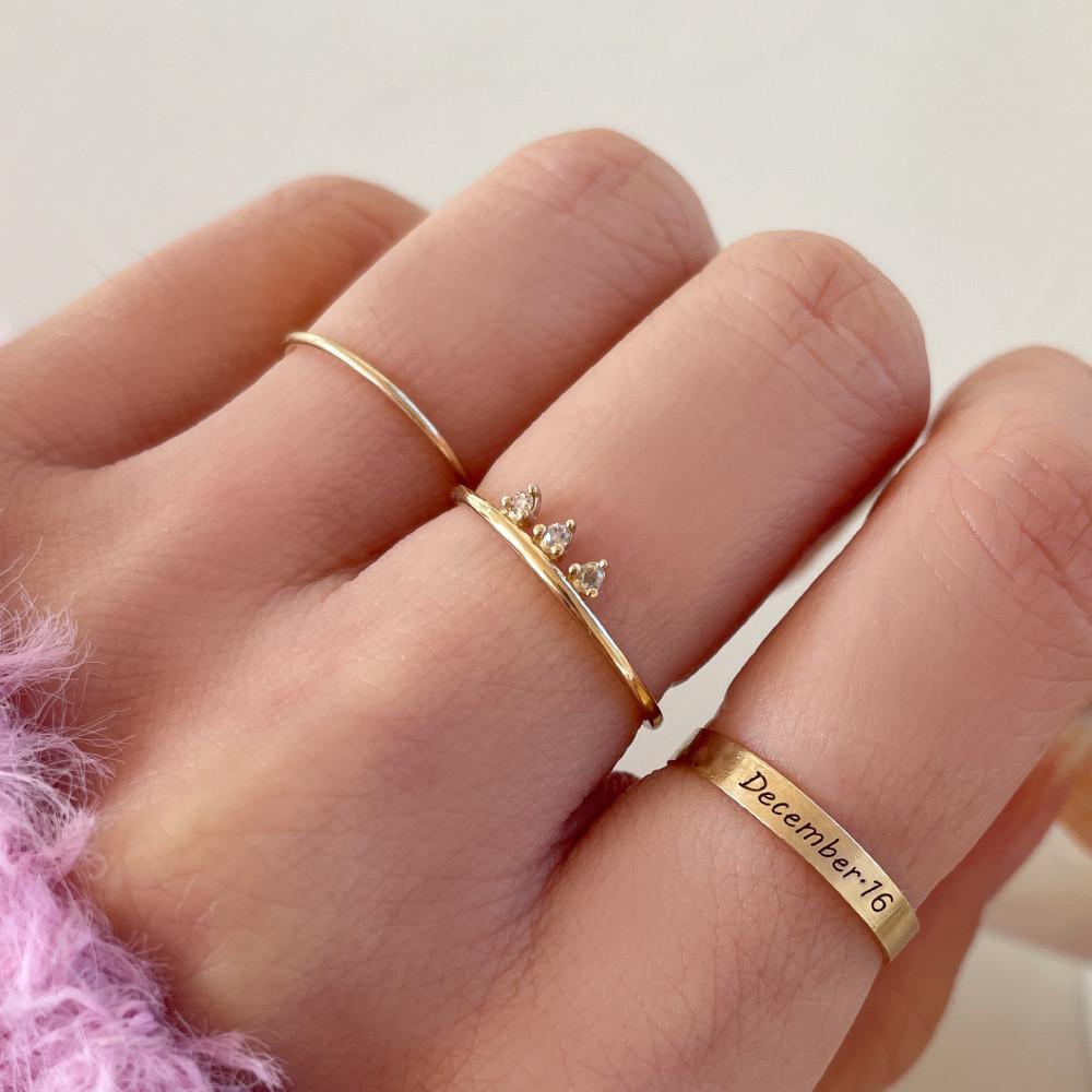 14k 브리튼 다이아몬드 반지