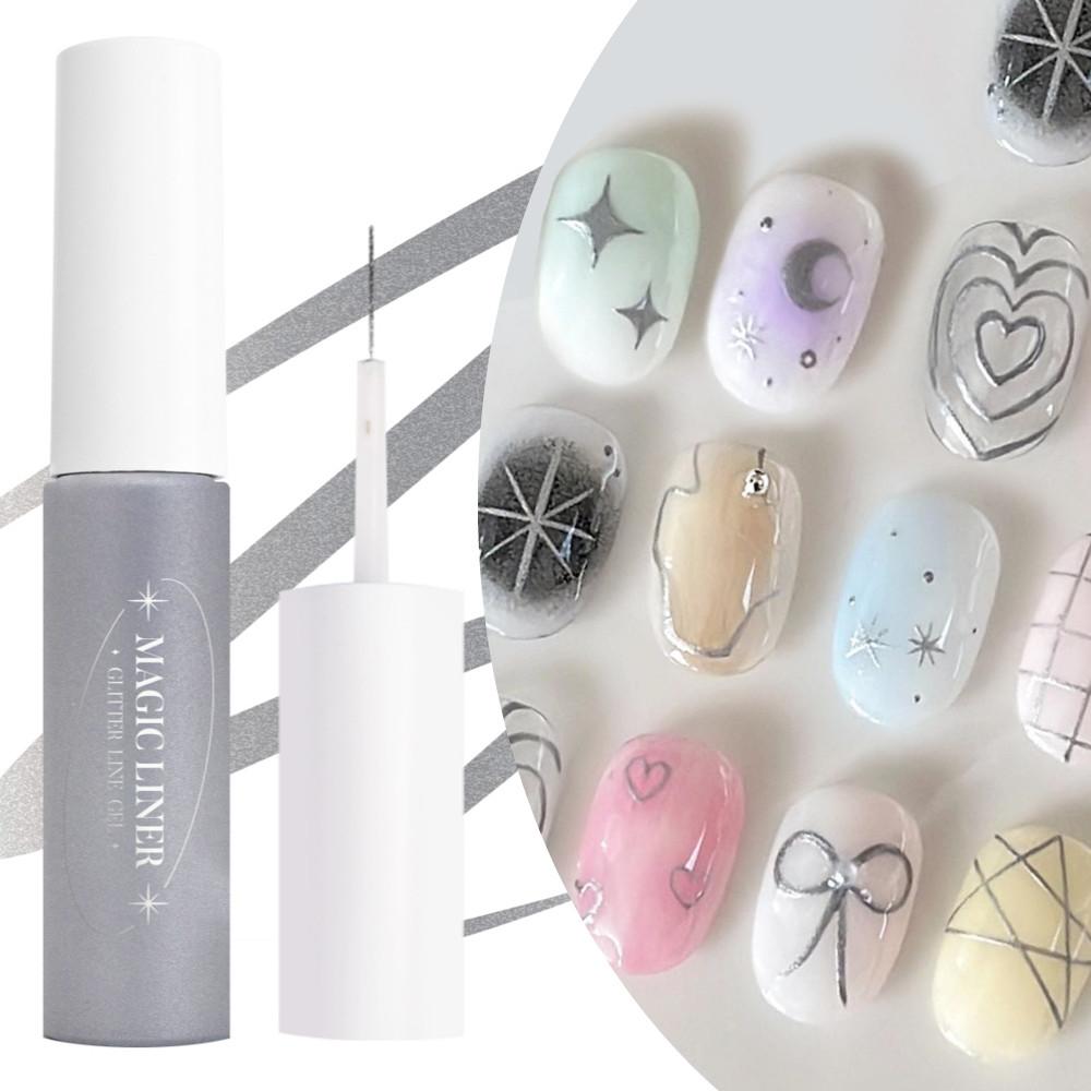 요거트네일 매직라이너 LG06 실버 라인젤 메탈젤 수은젤