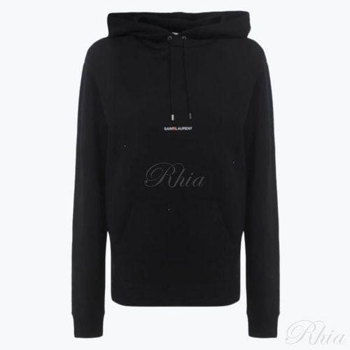 생로랑 로고 리브 고쉬 후드 블랙 677256YB2EZ1035 | 머스트잇