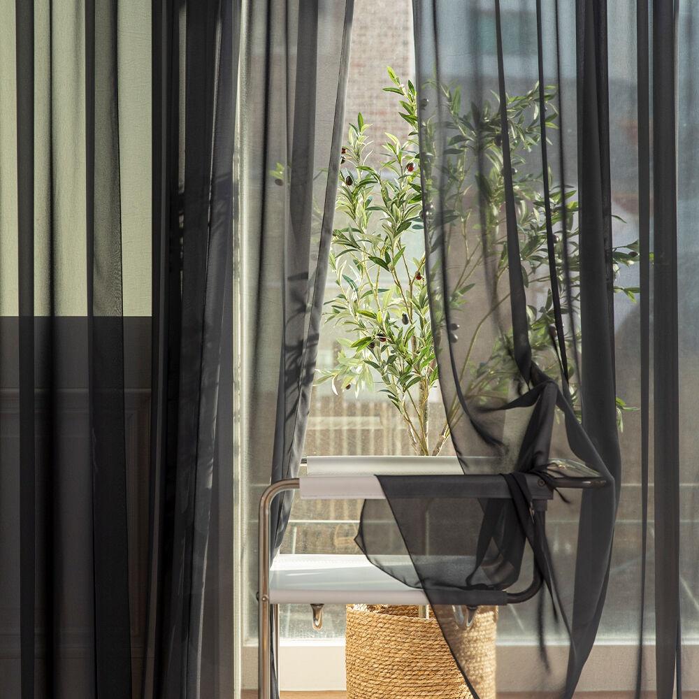 소르베 한 장 커튼 차콜 145x240cm