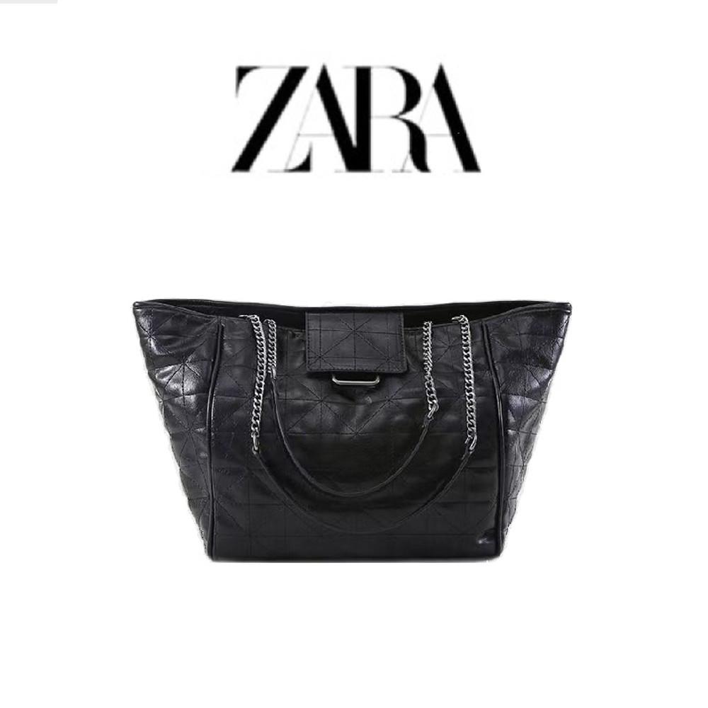 자라 가방 미니멀 고급 레더 퀼팅 체인 대용량 숄더백 휴대용 버클 데일리 토트백