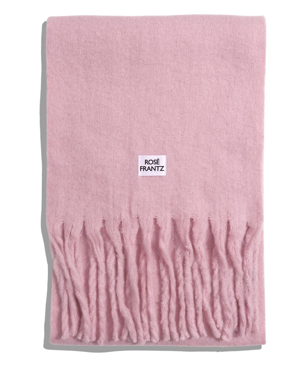 Wool Long Wide Muffler [Light Pink]