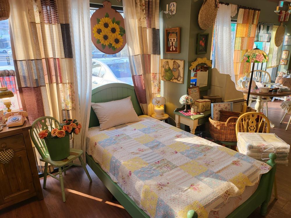 [컨츄리홈안나] 패치워크 순면 목화솜 퀼팅 스프레드 패드