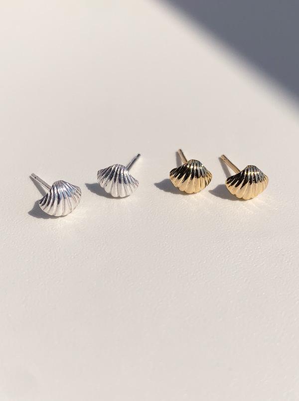 Mini shell earring / silver925 /2colors
