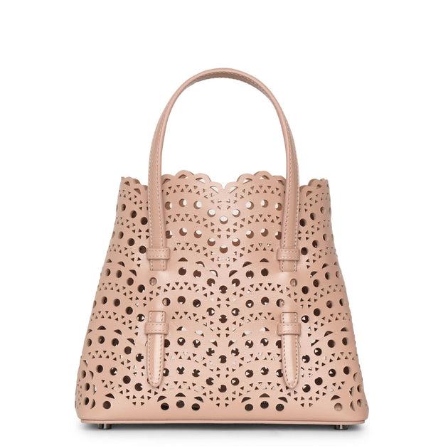 Mina 20 vienne vague beige leather tote bag