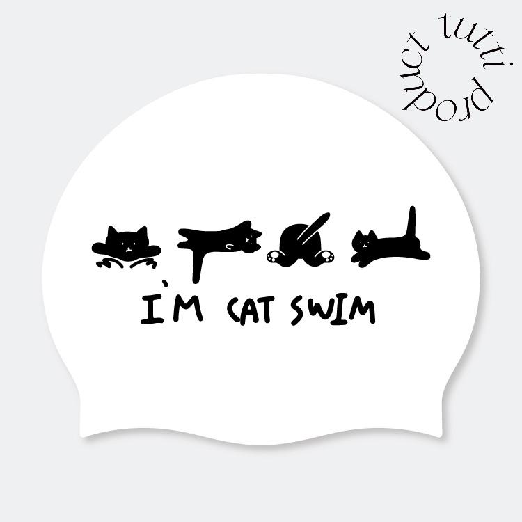 IM CAT SWIMMING CAP 2color