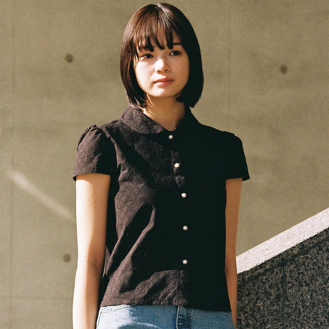 fille punching lace shirts(2color)