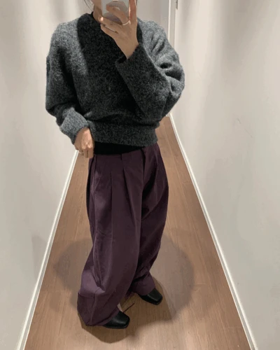 로파이 투턱 슬랙스 (3color)