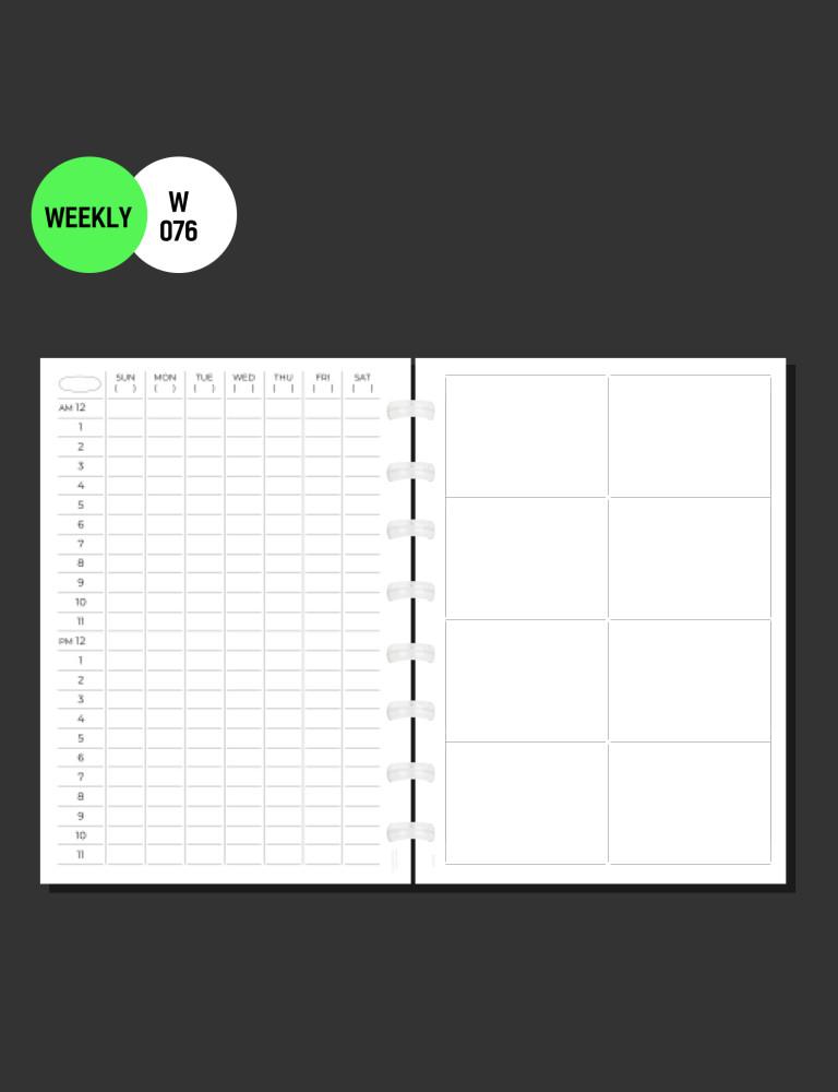 PAPER | W076_1 Week Time table