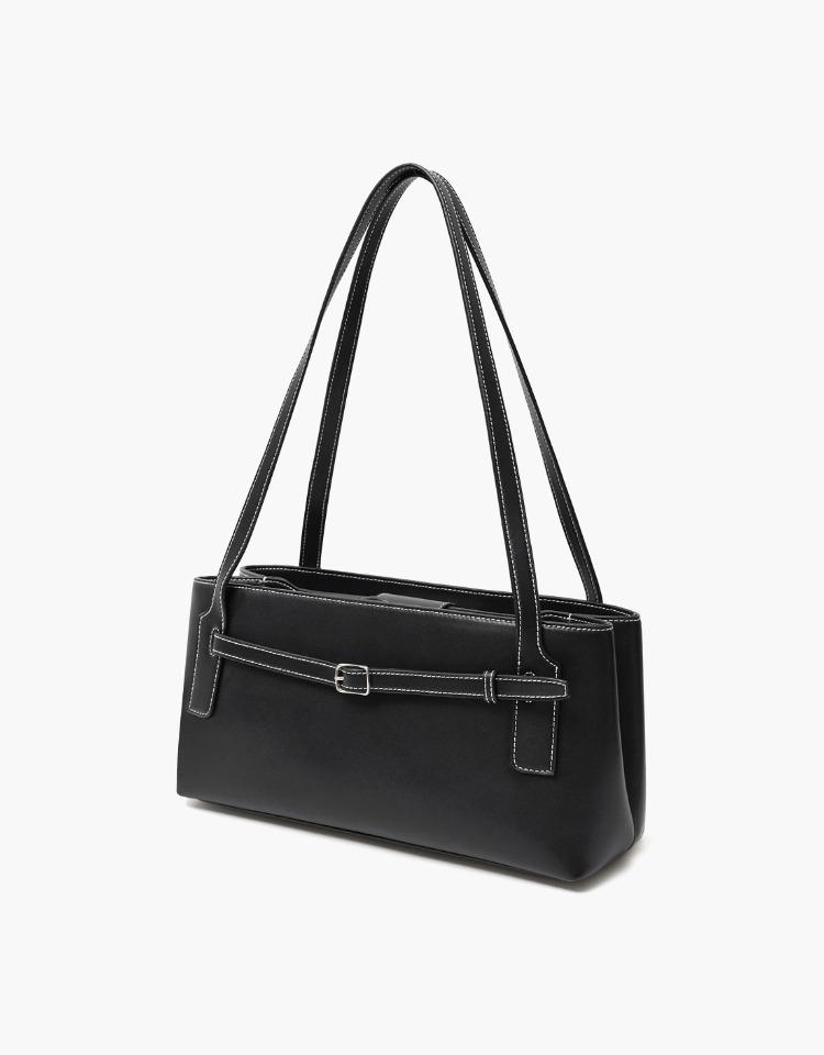 belted bag (shoulder) - black