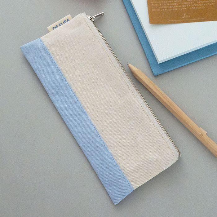 투톤 패브릭 필통 2size