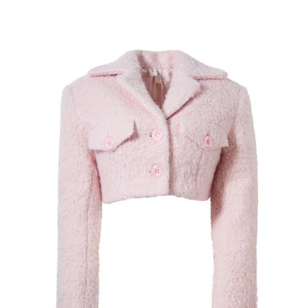 Fluffy Cropped Jacket