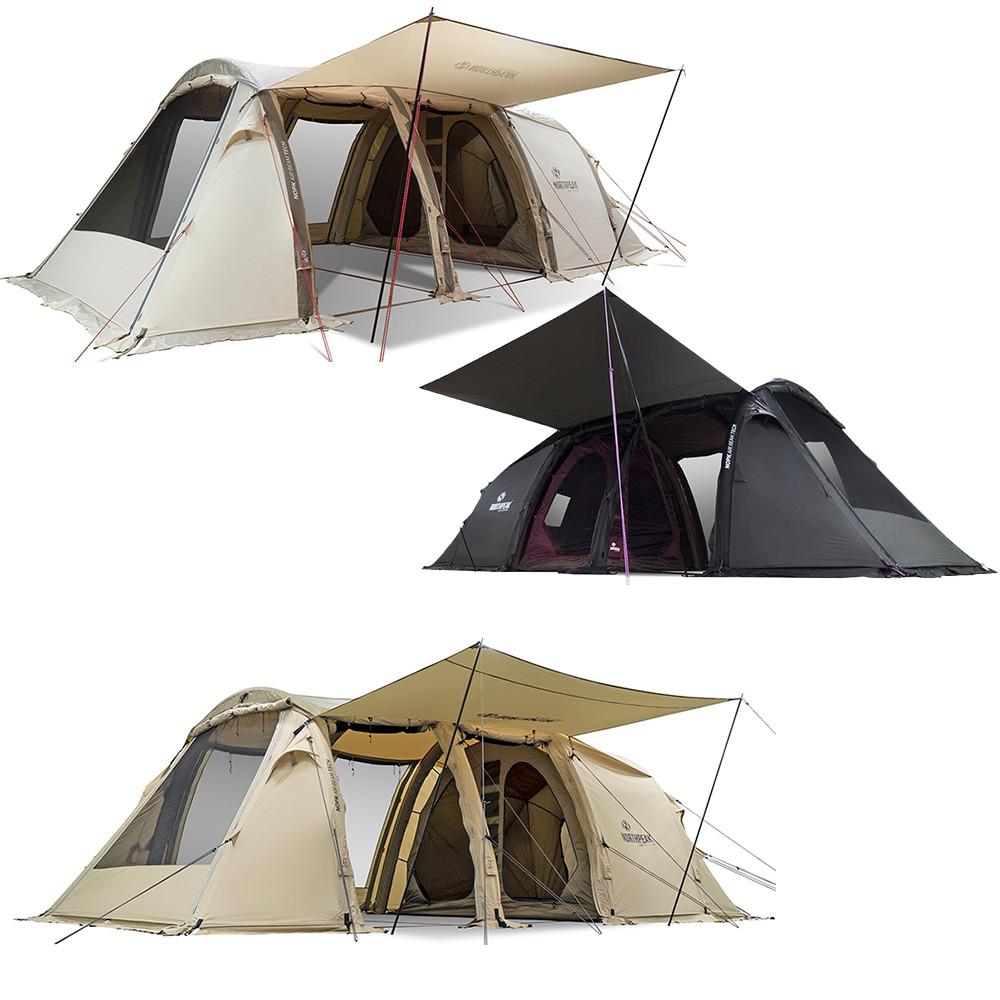 노스피크 텐트 A6RS 캠핑 대형거실 쉘터 텐트 에어빔텐트 터널형쉘트