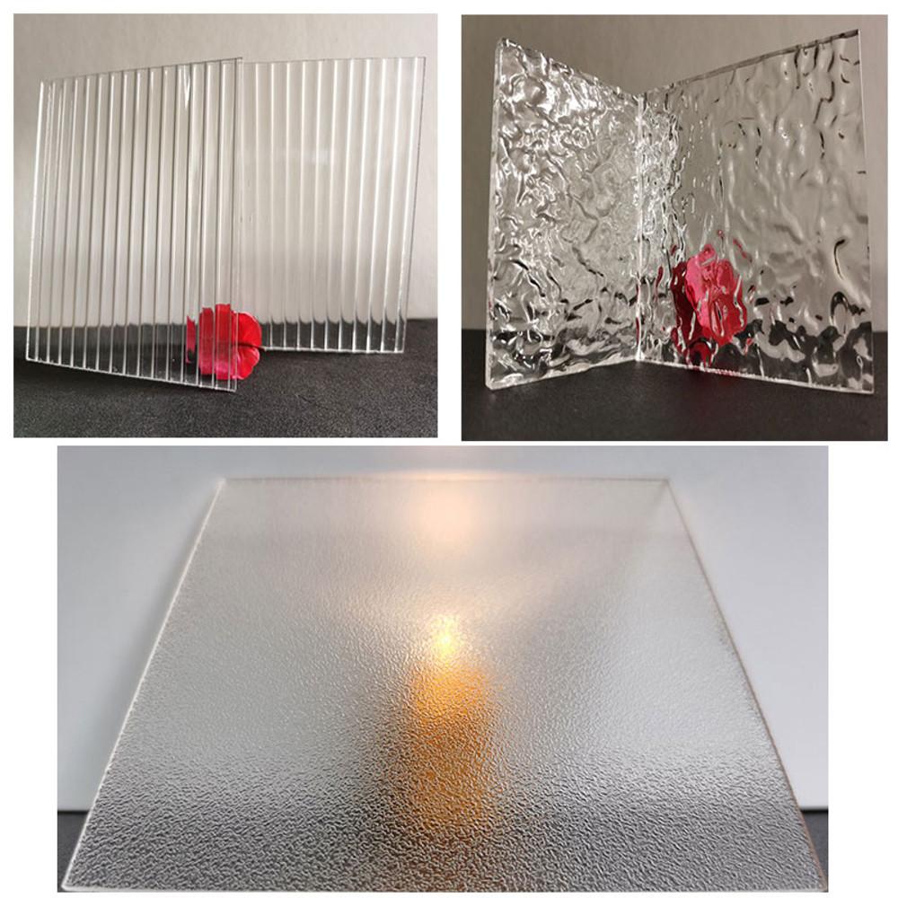 아크릴 재단 판매 Changhong 물 패턴 보드 웨이브 장식 파티션 골판지 플렉시 유리