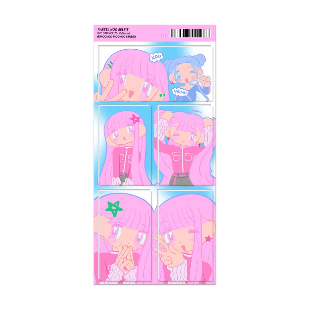 [무쿠무쿠 스튜디오] 파스텔 쿠우 셀피 스티커