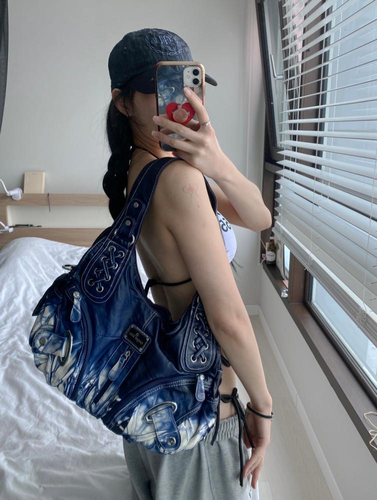 tie dye shoulder bag |타이다이 숄더백