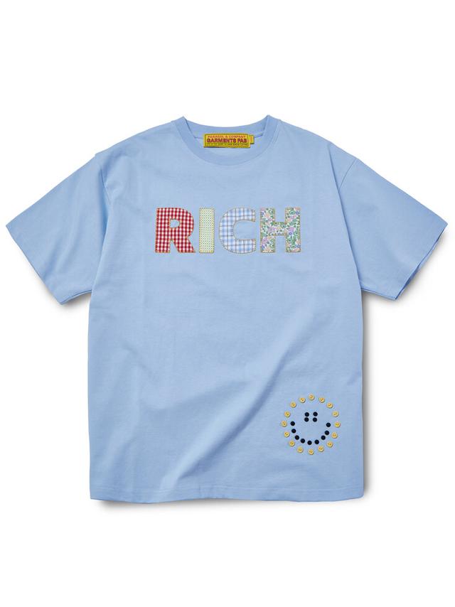Homemade Rich Smile Button Tee (BLUE)