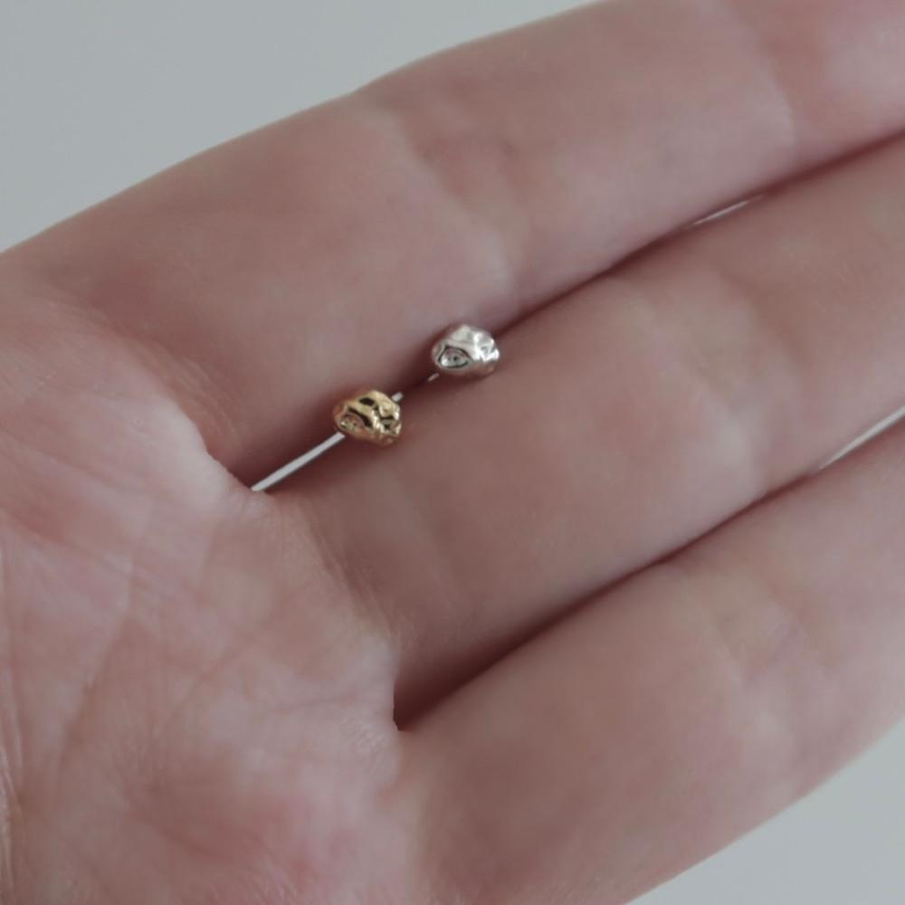 (낱개판매)925실버 Som 은 피어싱 2colors