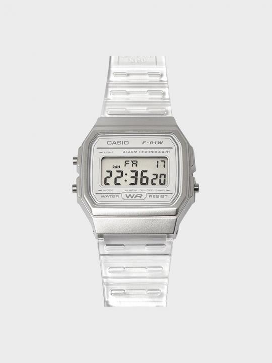CASIO 카시오 F-91WS-7 공용 우레탄밴드 손목시계