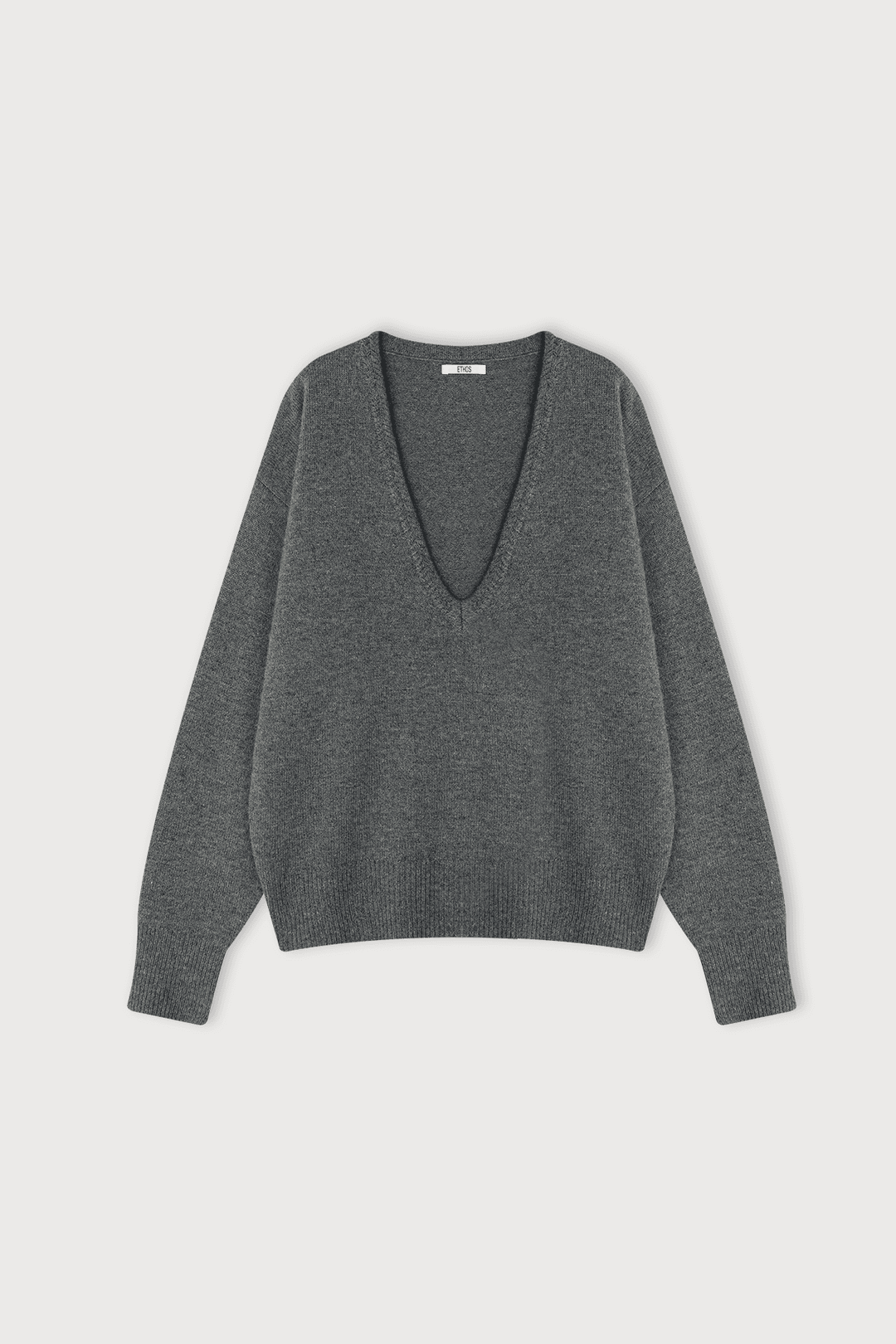 DEEP V-NECK WOOL KNIT
