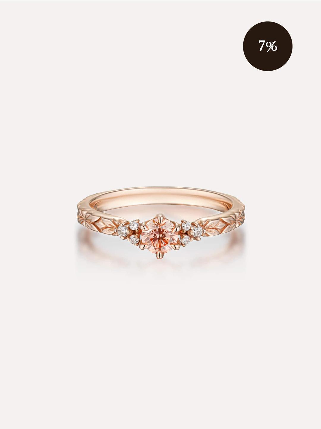 [14k/18k][360ºEternity]3부 빛의조각 핑크 랩다이아몬드 링