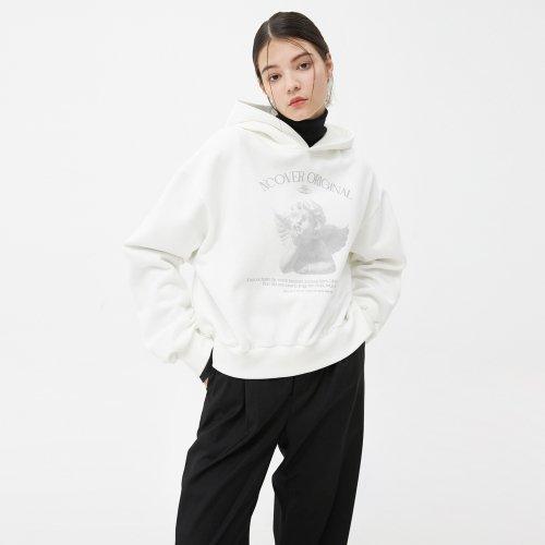 PLASTER CAST HOODIE-WHITE