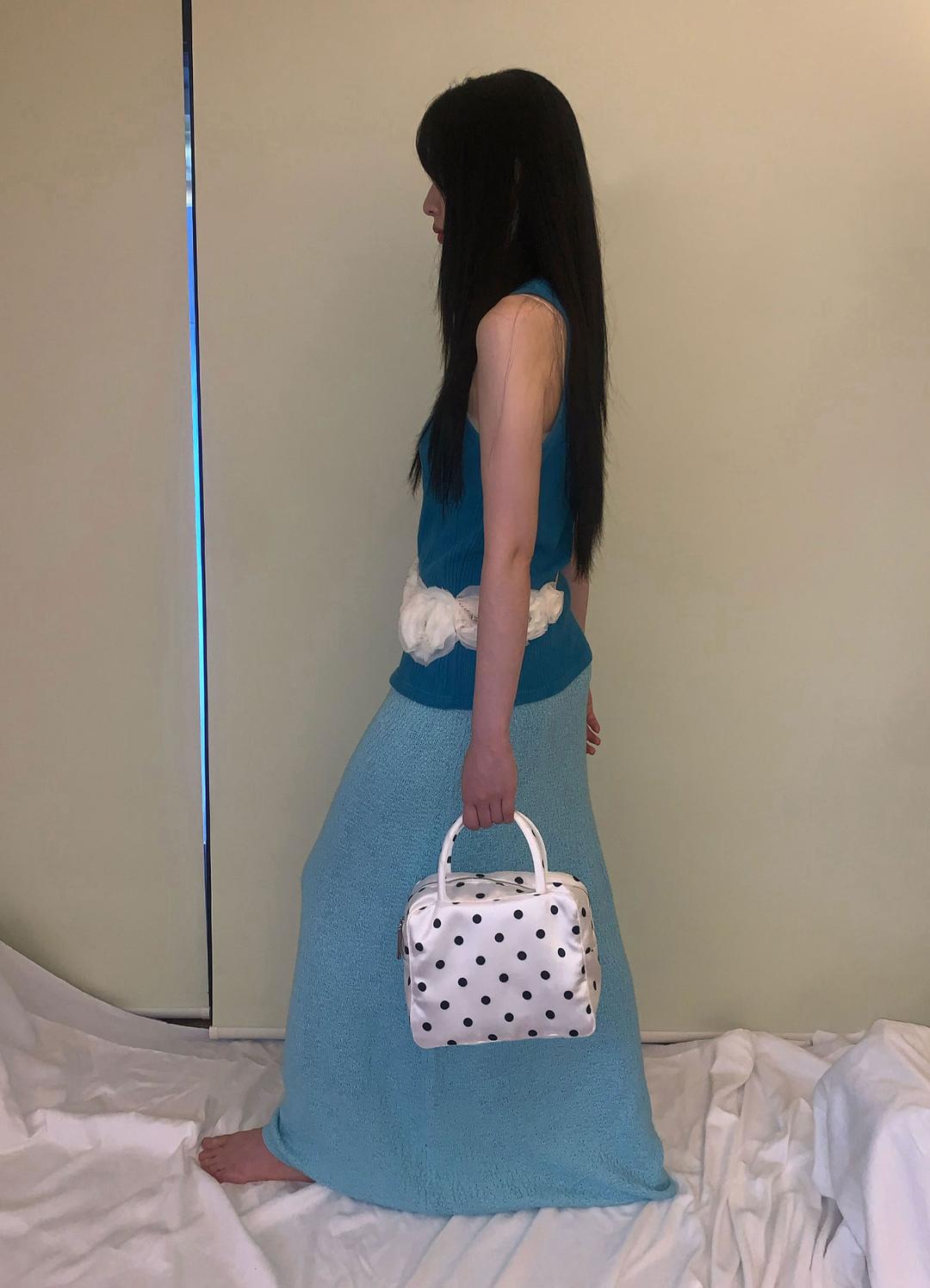 [PRE-ORDER 7/1~] Polka Dot Bag (white)