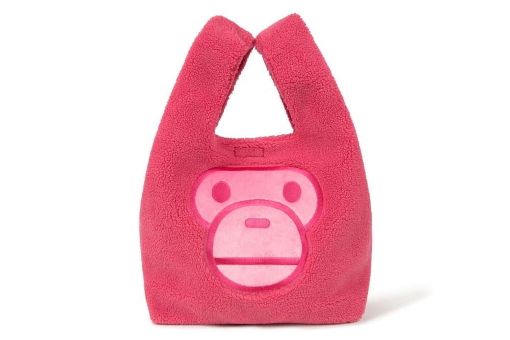 (베이프정품) 베이비 마일로 포우 퍼 백 BABY MILO FAUX FUR BAG