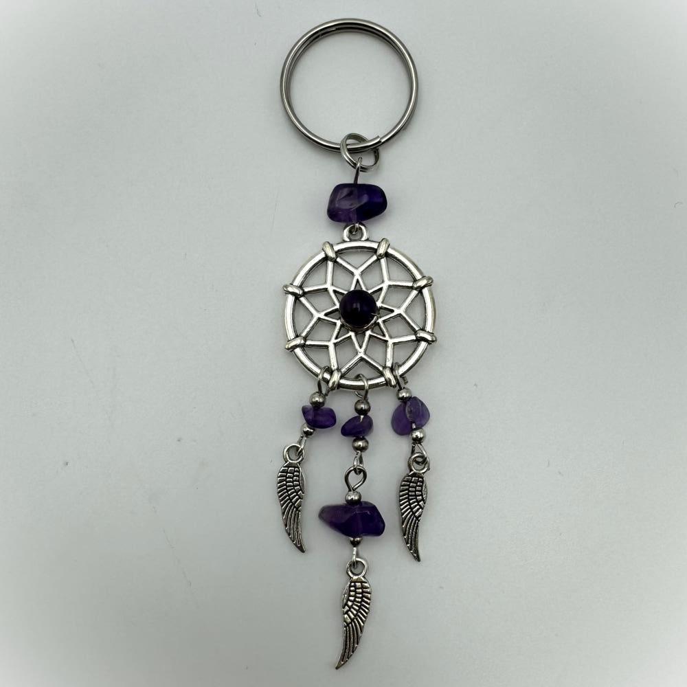 [중고] Vintage keychain Dreamcatcher star Purple 드림캐쳐 보라색 빈티지키링 키홀더 열쇠고리