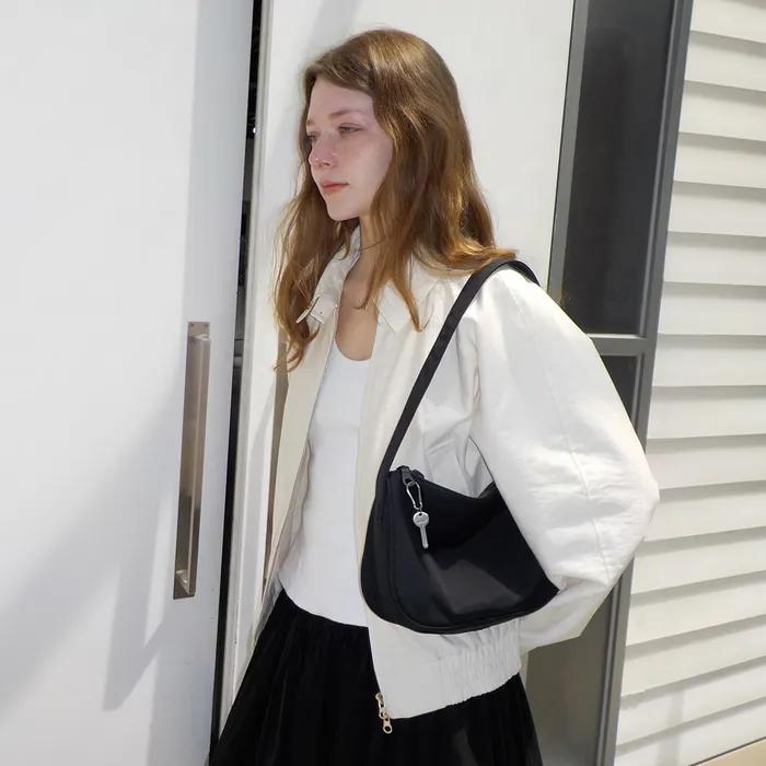 Compact Nylon Bag [Black]