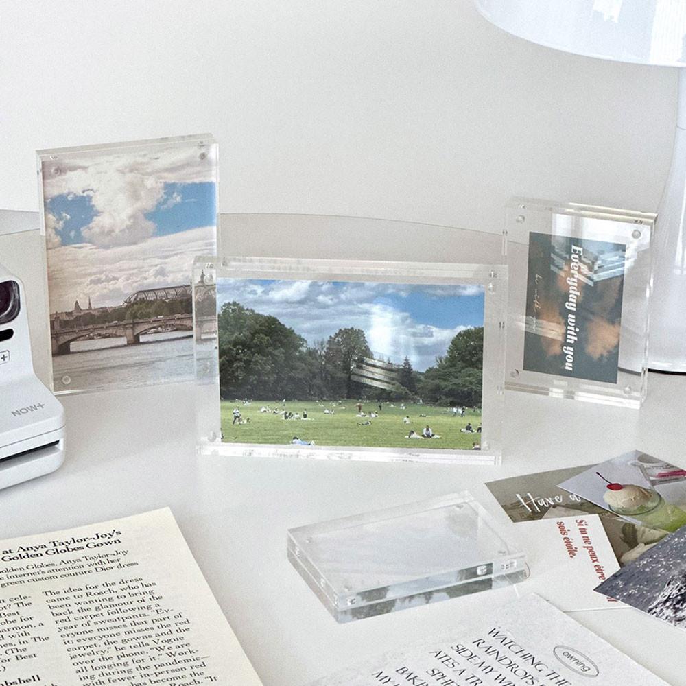 포카 자석 폴라로이드액자 아크릴 투명액자 포토카드액자