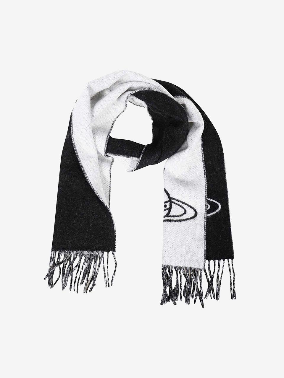 [뉴이어세일][UNISEX] 22FW TWO SIDE SINGLE ORB SCARF BLACK 81030006 W0023 BG N401BG