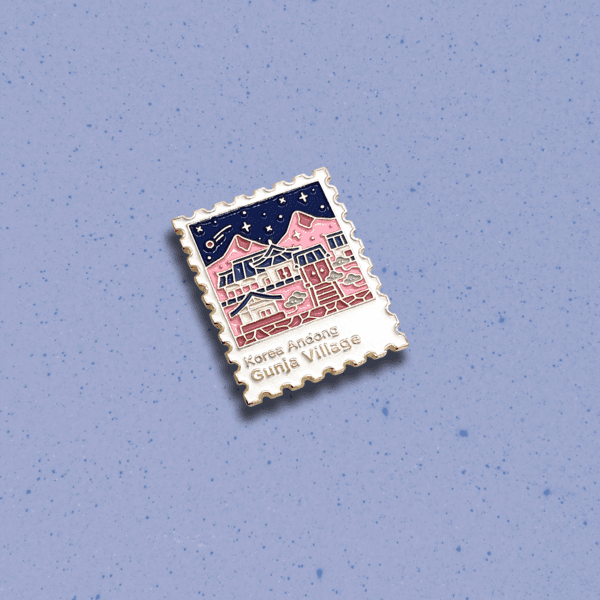 Korea stamp pins: Andong 한국여행 안동 핀 뱃지