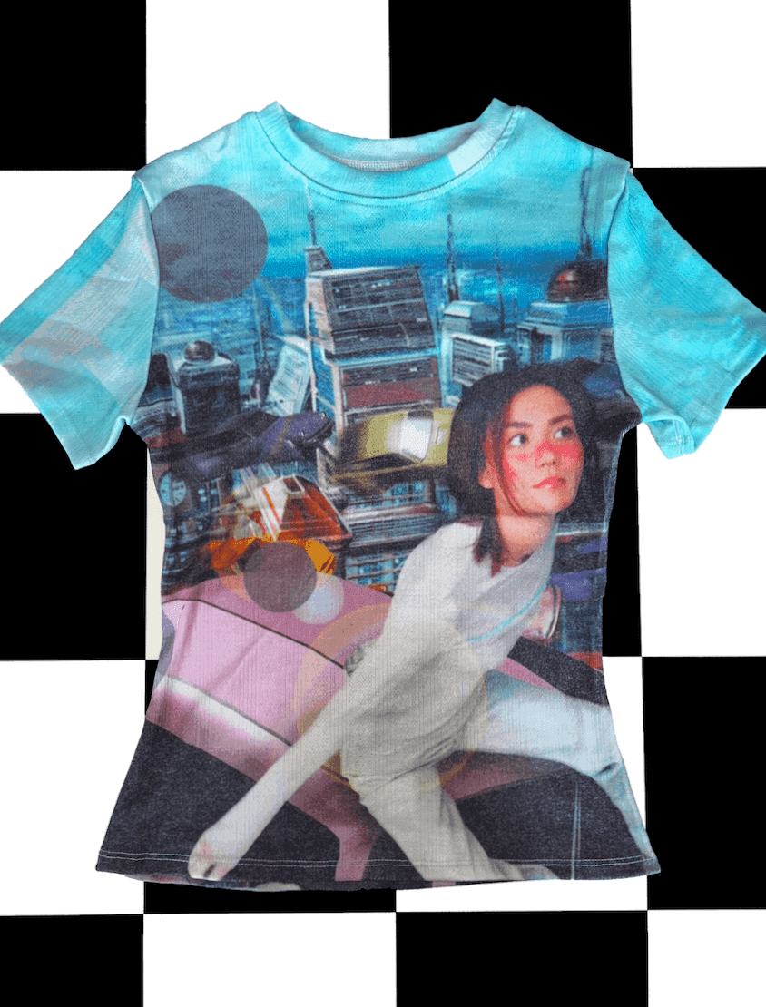 FAYE WONG POINTELLE TEE