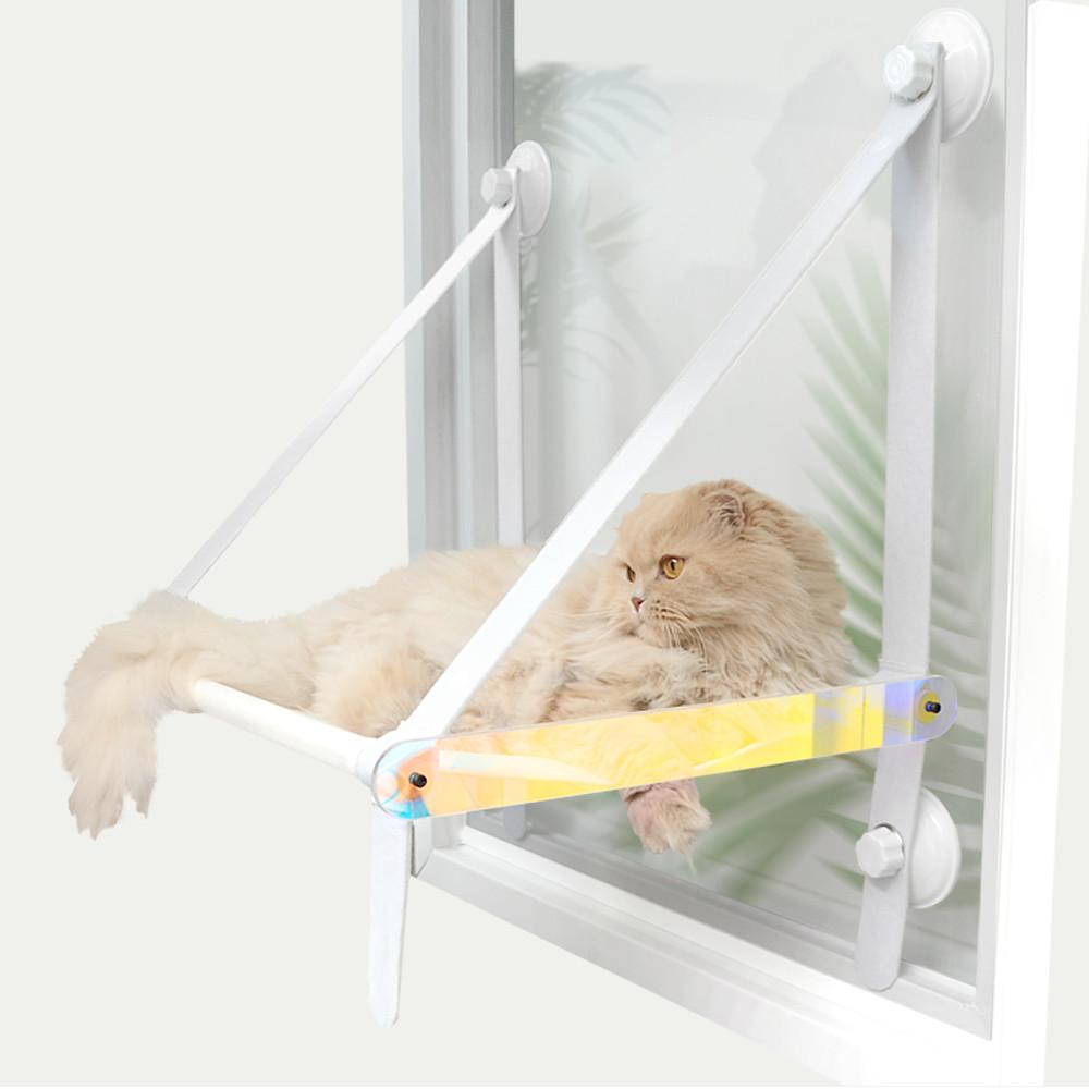 고양이 창문 해먹 펫디아 홀로그램 아크릴 해먹 캣 거치대 윈도우