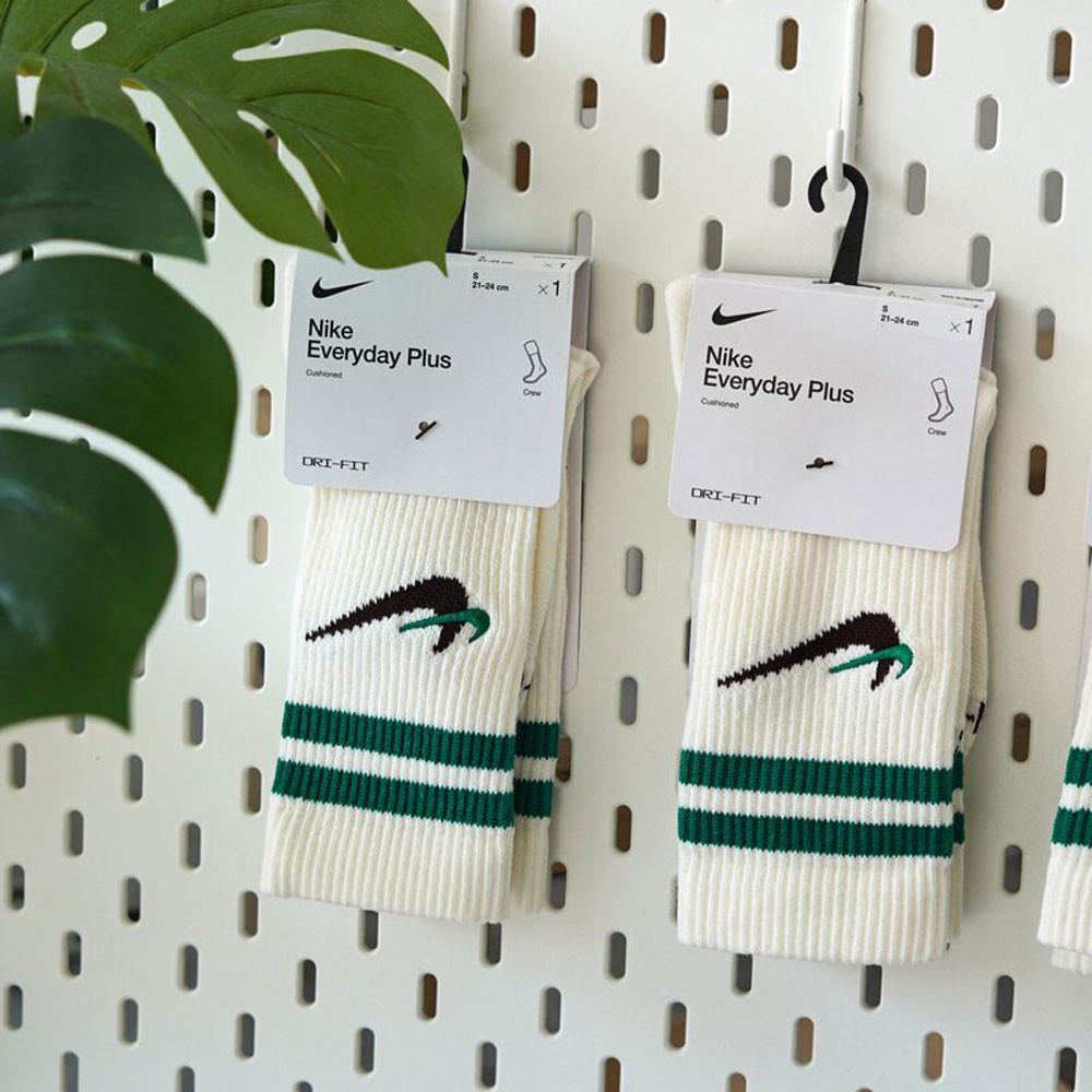 나이키 에브리데이 플러스 포스 쿠션 드라이핏 양말 화이트 그린 DQ9165