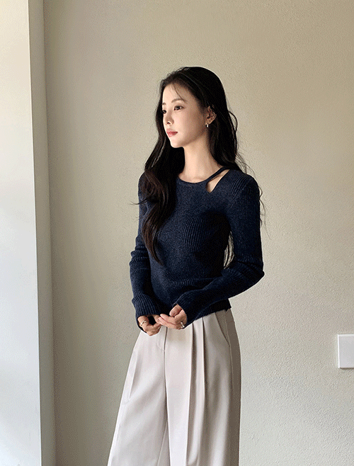 [NEW! 할인]테롯-어깨 트임 니트 (주문폭주!)