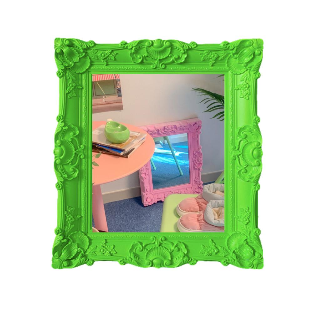 [무료배송] 띠네마네 엔틱 북유럽 화장대 메이크업 카페 인테리어 비정형 벽 거울