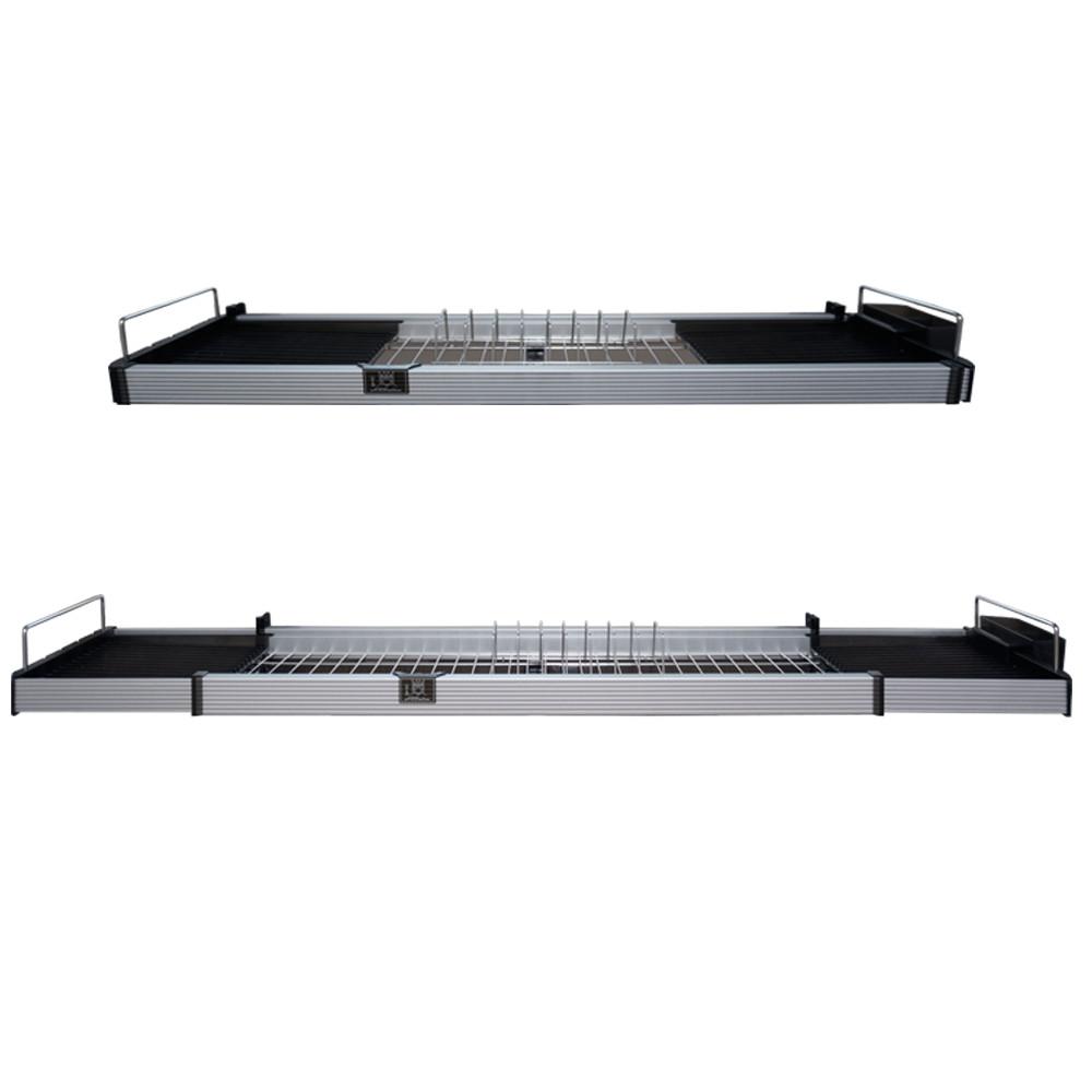 높이조절 길이조절 트리플 알루미늄 식기건조대 창문걸이 창틀걸이형 스테인레스 그릇선반