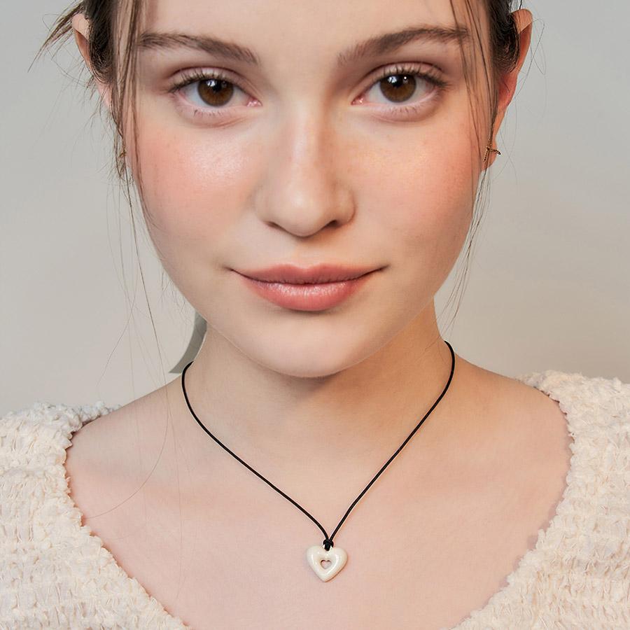 Jelly heart necklace